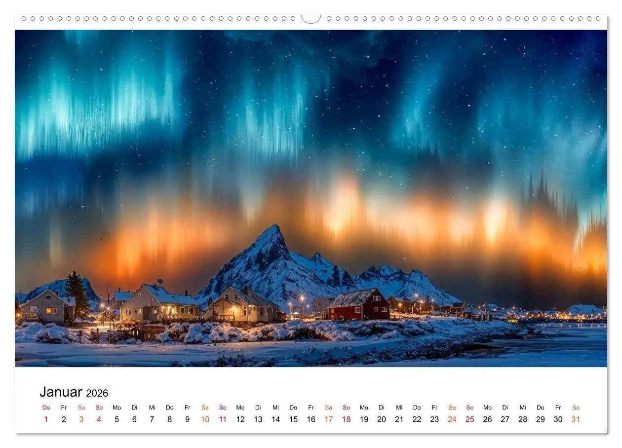 Bild: 9783516658309 | Aurora Borealis - Polarlicht Nordlicht (Wandkalender 2026 DIN A2...