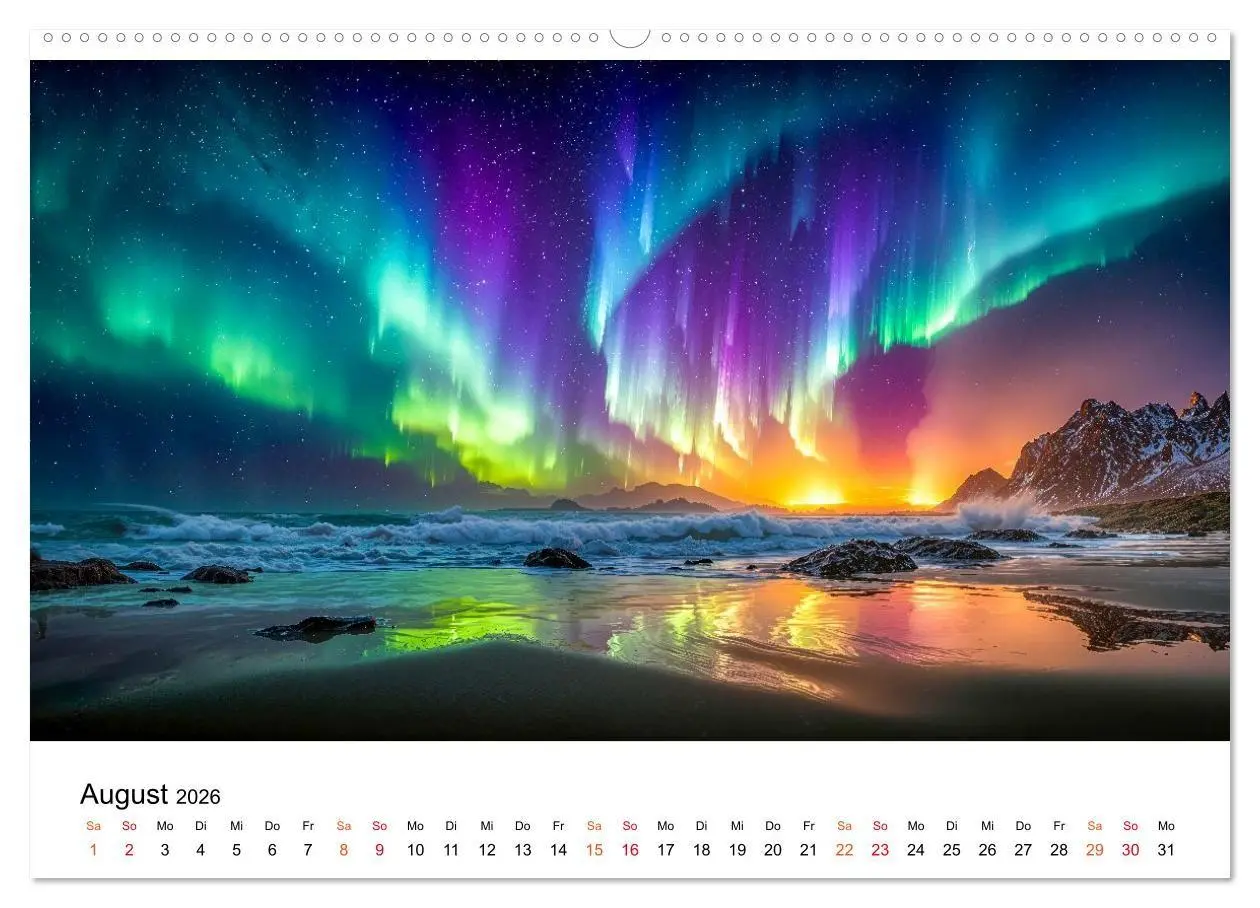 Bild: 9783516658309 | Aurora Borealis - Polarlicht Nordlicht (Wandkalender 2026 DIN A2...
