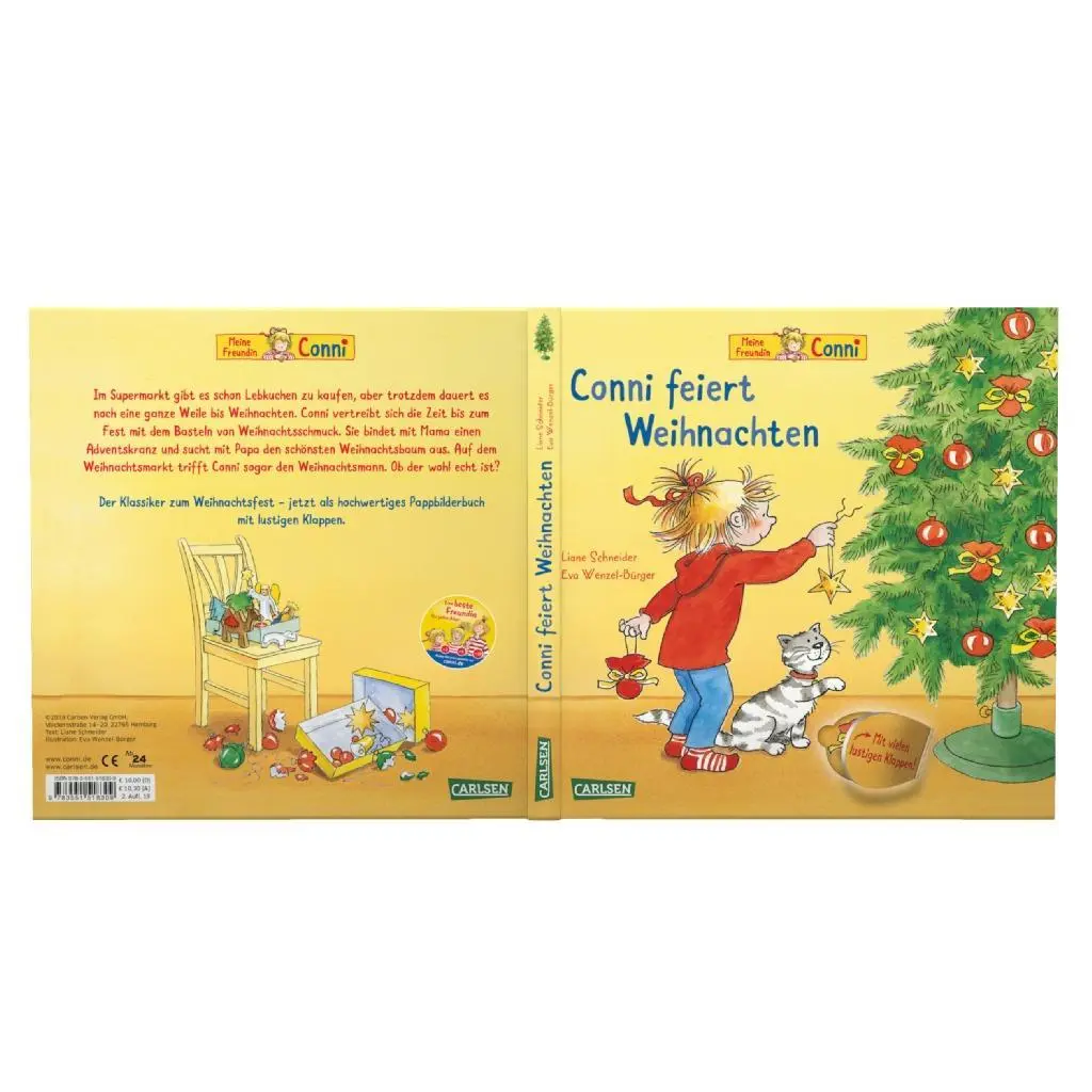 Bild: 9783551518309 | Conni feiert Weihnachten (Pappenbuch mit Klappen) | Liane Schneider