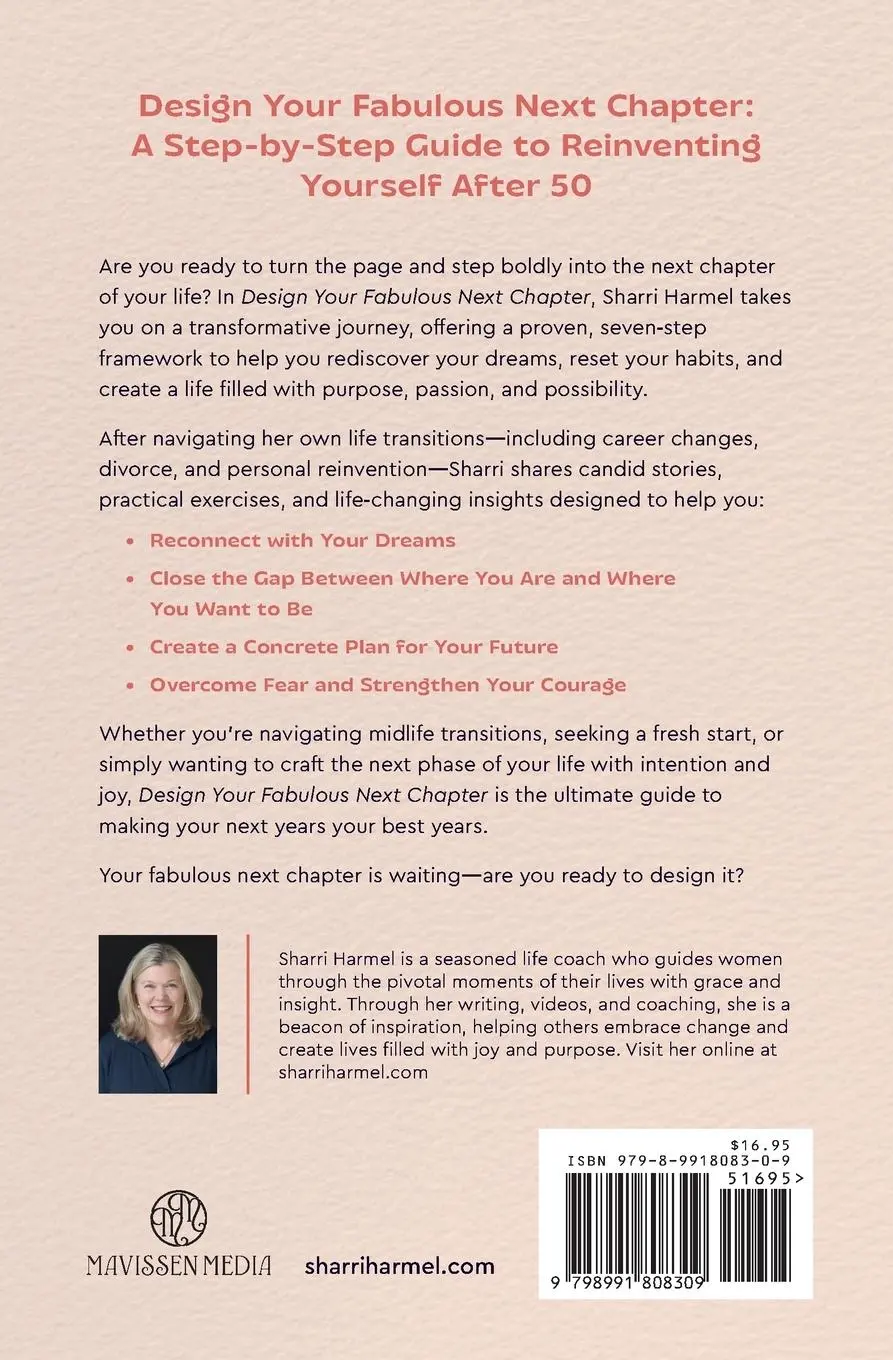 Rückseite: 9798991808309 | Design Your Fabulous Next Chapter | Sharri Harmel | Taschenbuch | 2025