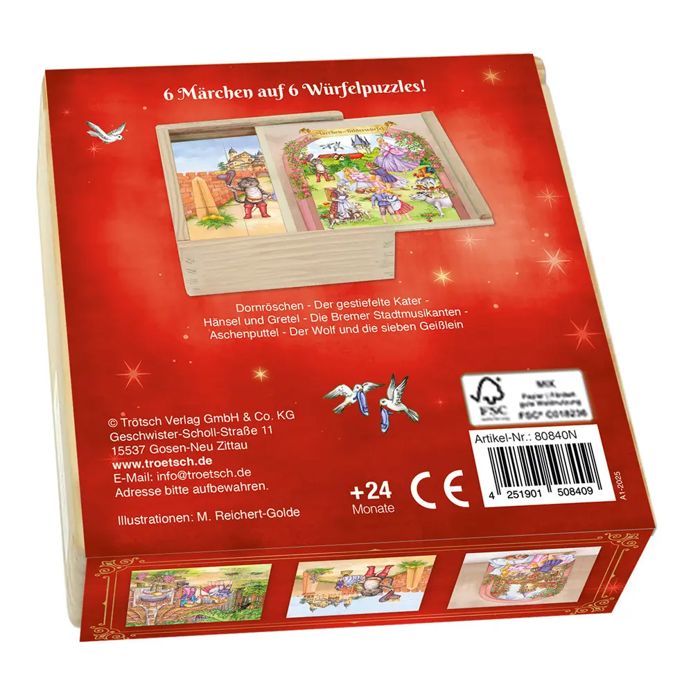 Bild: 4251901508409 | TRÖTSCH - Bilderwürfel Puzzle Märchen Ab 2 Jahren | Co.KG | 1 S.