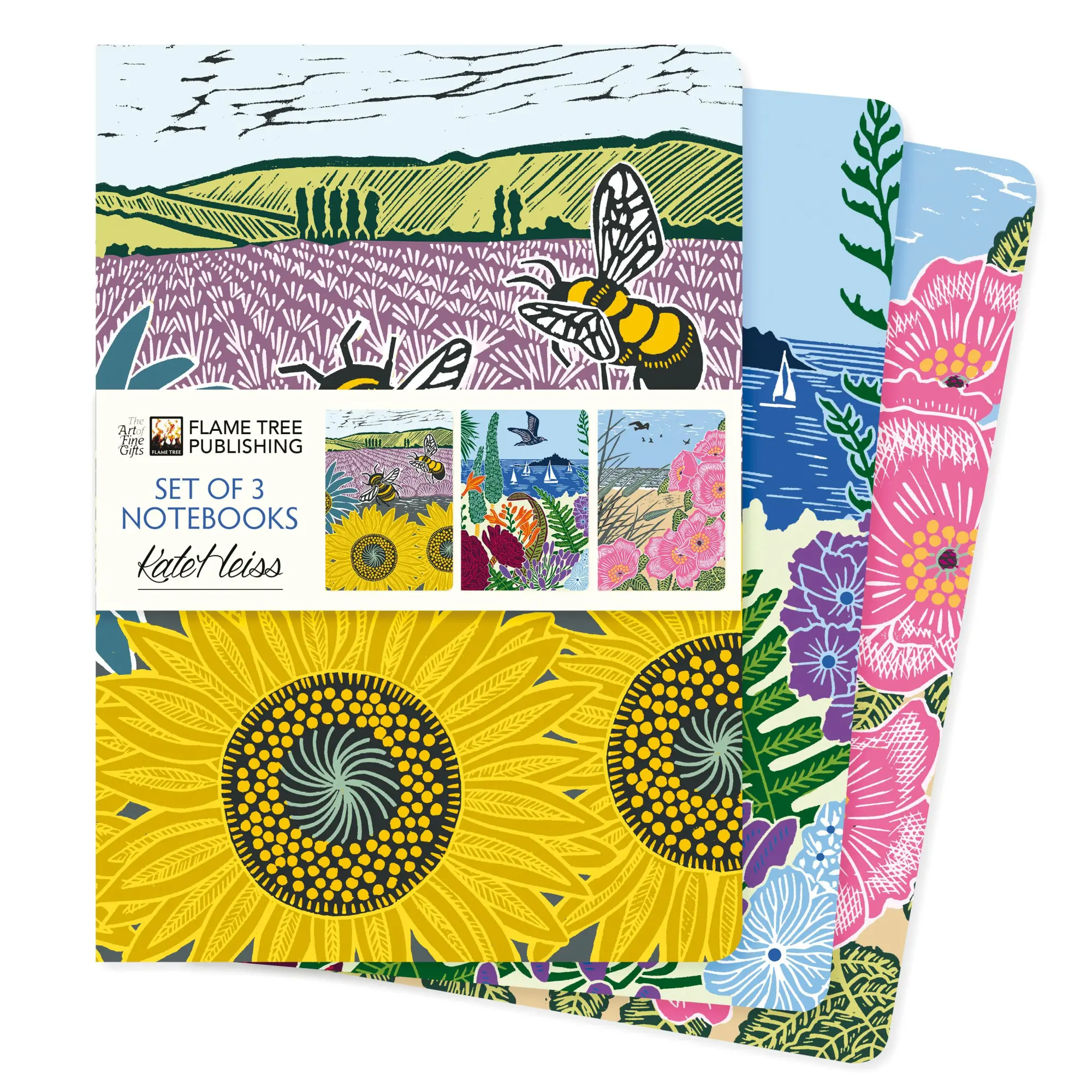 Cover: 9781804178409 | Kate Heiss Set of 3 Standard Notebooks | Flame Tree Publishing | Buch