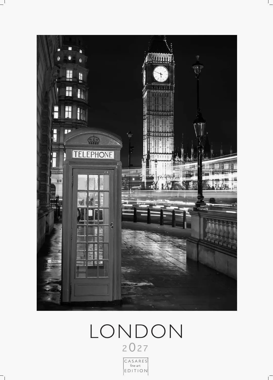 Cover: 9781835248409 | London schwarz-weiss Kalender 2027 - Wandkalender Fotokalender...