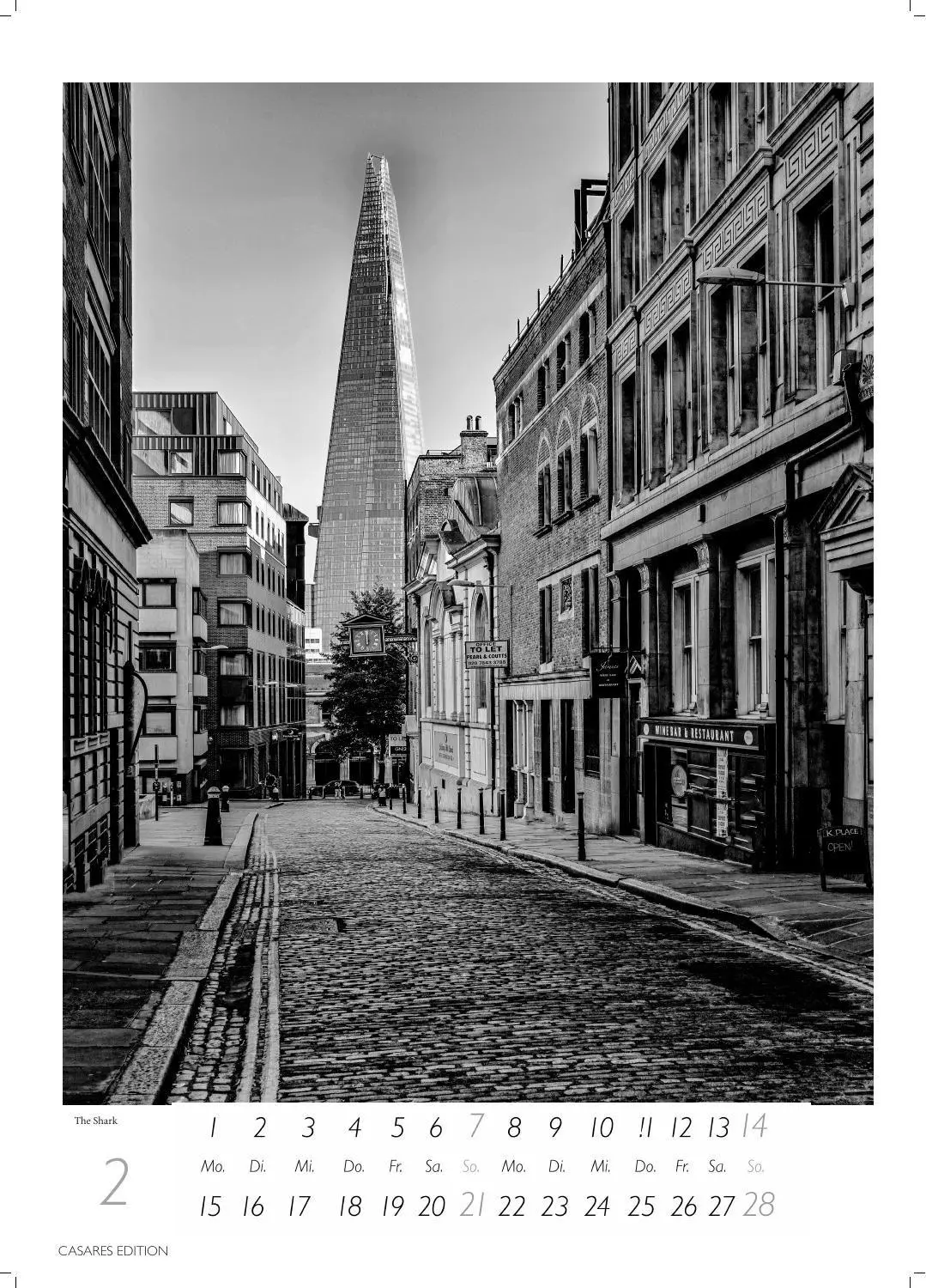 Bild: 9781835248409 | London schwarz-weiss Kalender 2027 - Wandkalender Fotokalender...