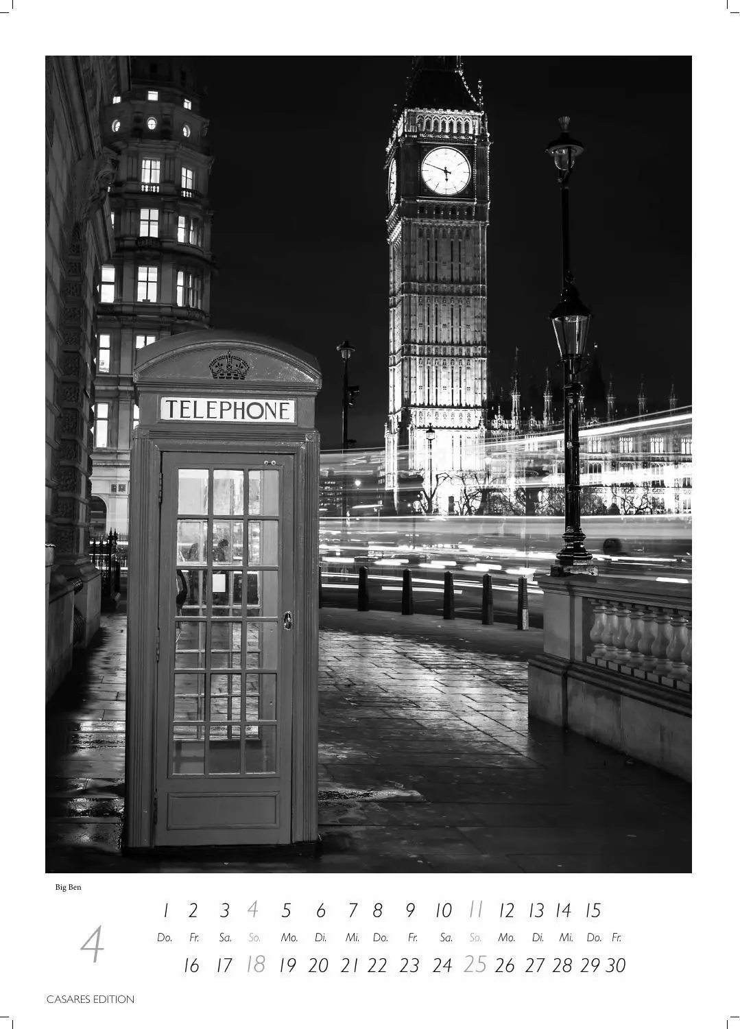 Bild: 9781835248409 | London schwarz-weiss Kalender 2027 - Wandkalender Fotokalender...