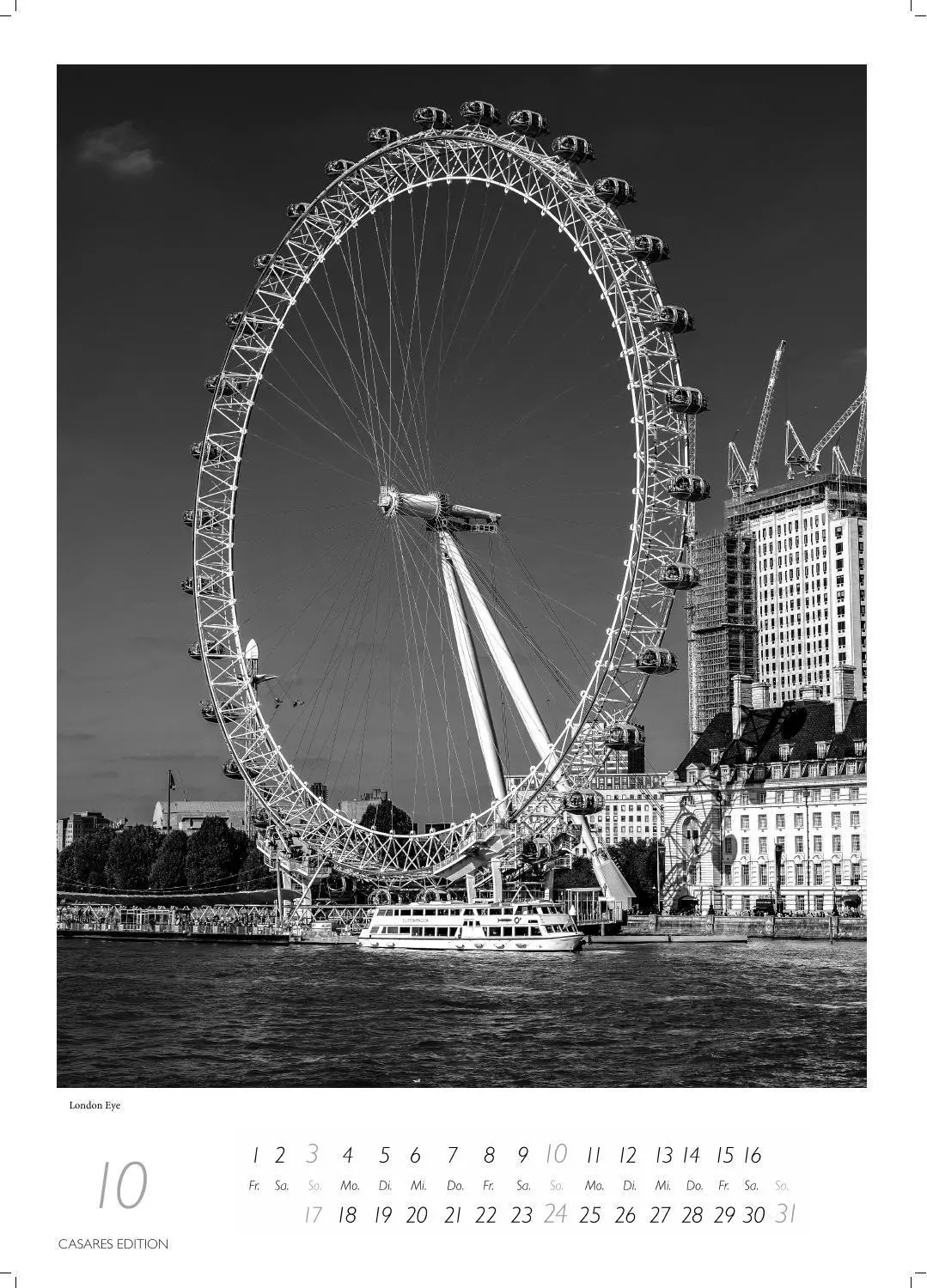 Bild: 9781835248409 | London schwarz-weiss Kalender 2027 - Wandkalender Fotokalender...