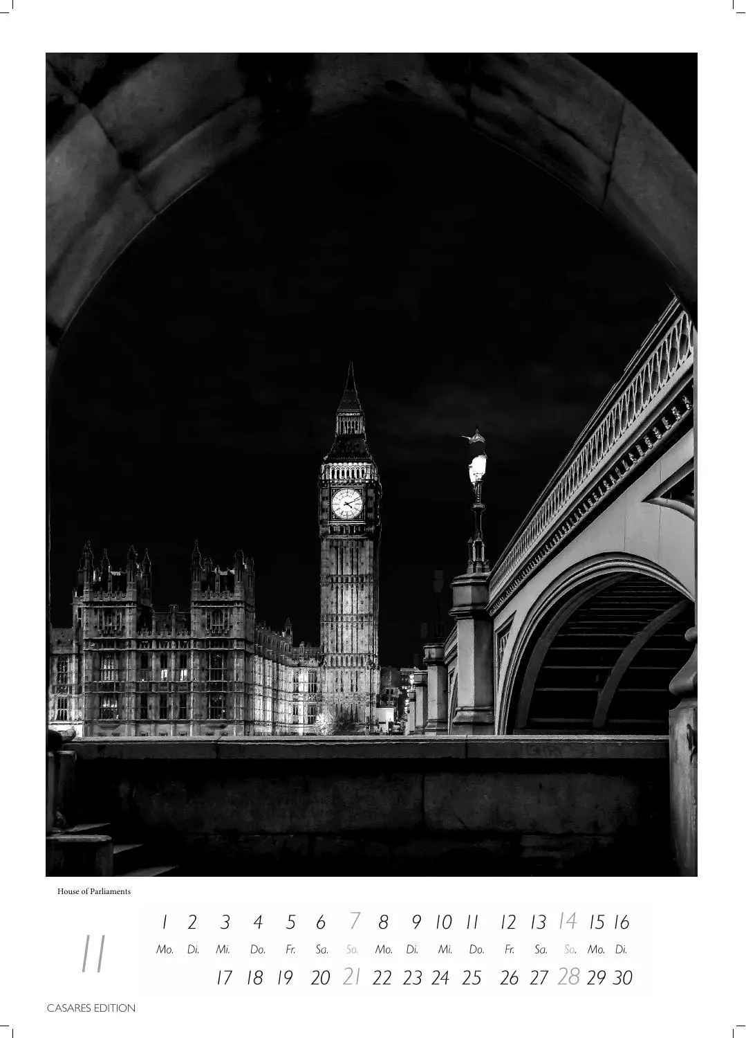 Bild: 9781835248409 | London schwarz-weiss Kalender 2027 - Wandkalender Fotokalender...