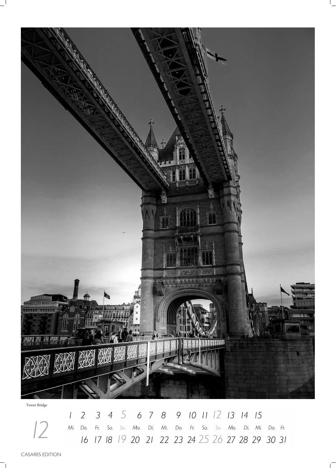 Bild: 9781835248409 | London schwarz-weiss Kalender 2027 - Wandkalender Fotokalender...
