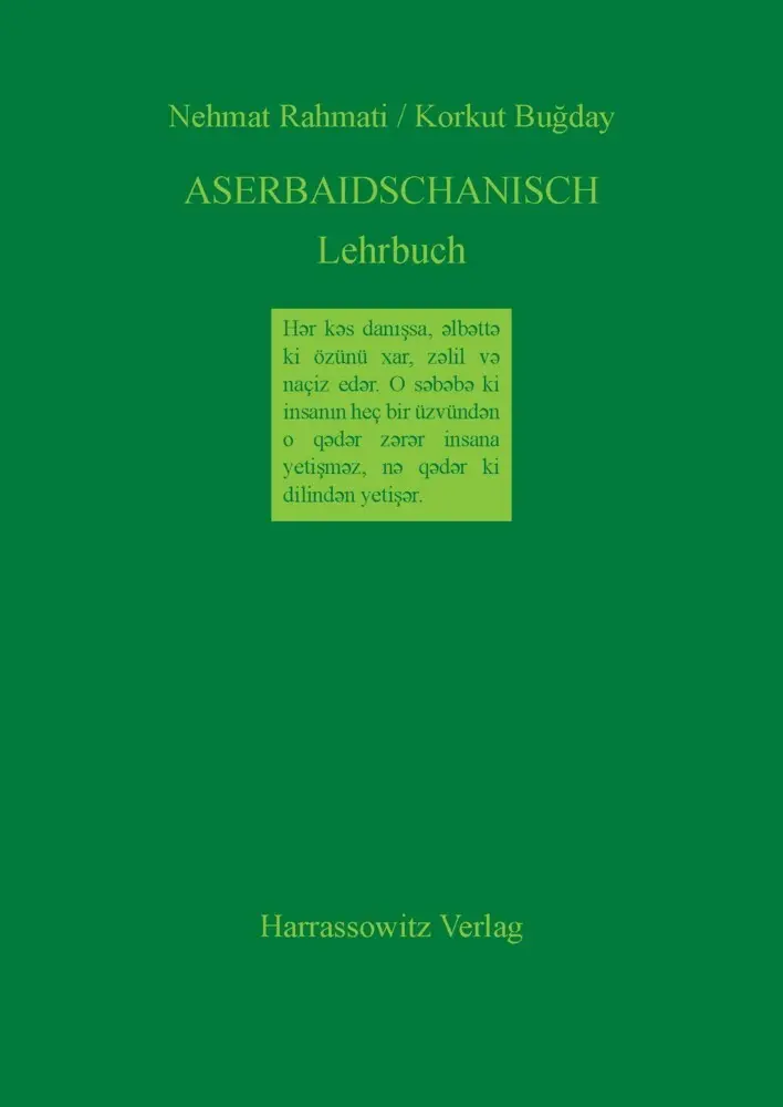 Cover: 9783447038409 | Aserbaidschanisch Lehrbuch | Nemat Rahmati (u. a.) | Taschenbuch