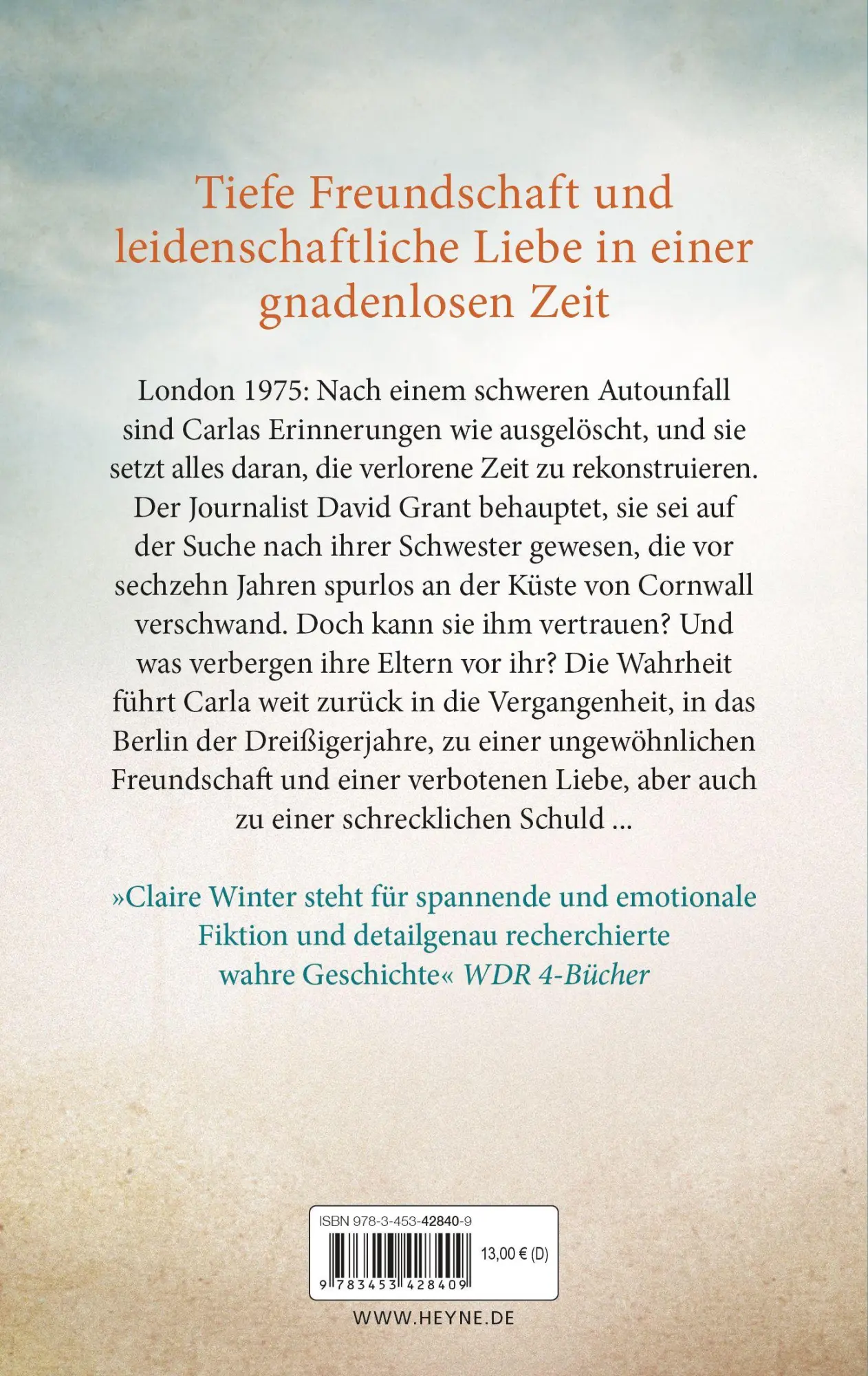 Bild: 9783453428409 | Die verbotene Zeit | Roman | Claire Winter | Taschenbuch | 592 S.