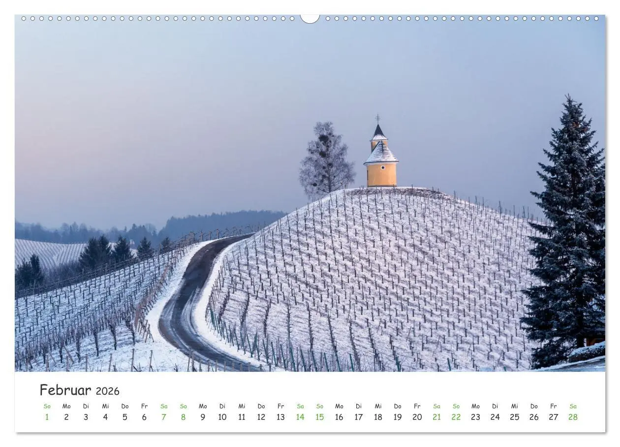 Bild: 9783457628409 | Südsteiermark365 (Wandkalender 2026 DIN A2 quer), CALVENDO...