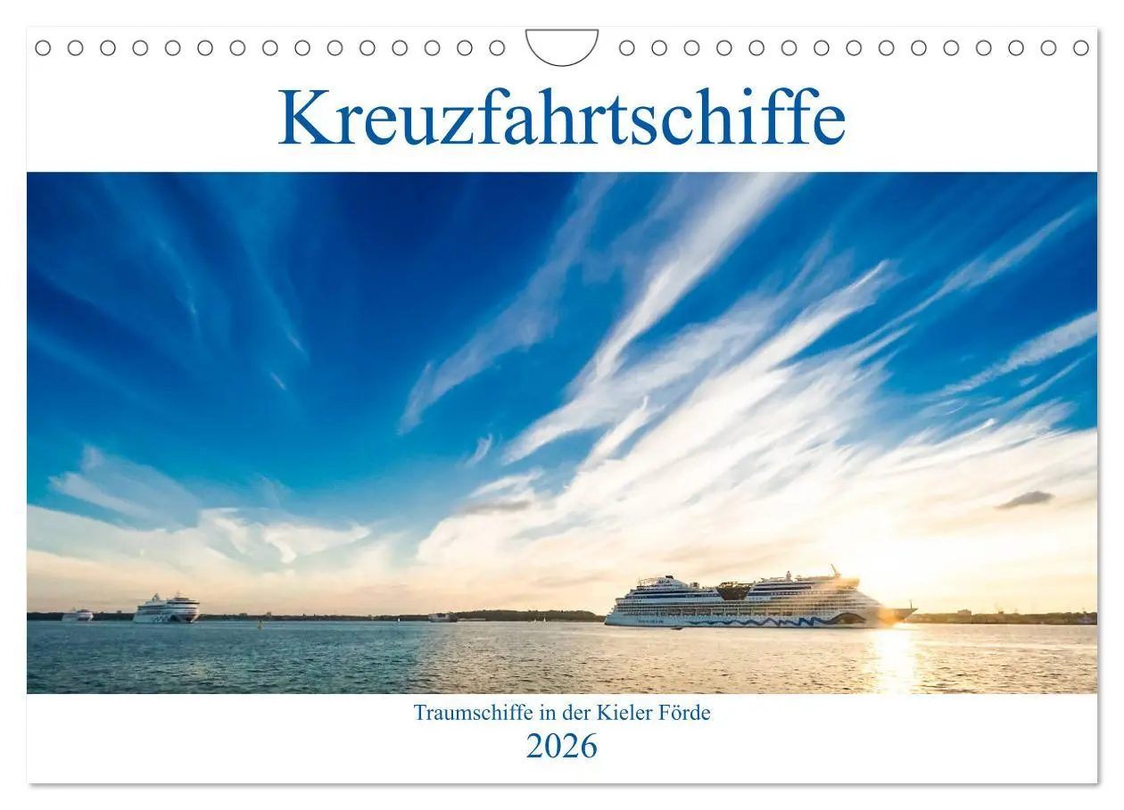 Cover: 9783457868409 | Kreuzfahrtschiffe 2026 (Wandkalender 2026 DIN A4 quer), CALVENDO...
