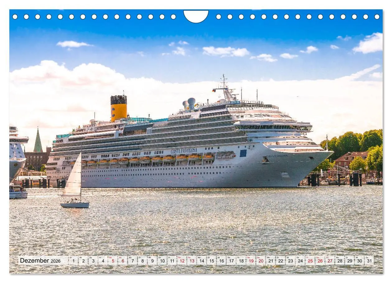 Bild: 9783457868409 | Kreuzfahrtschiffe 2026 (Wandkalender 2026 DIN A4 quer), CALVENDO...