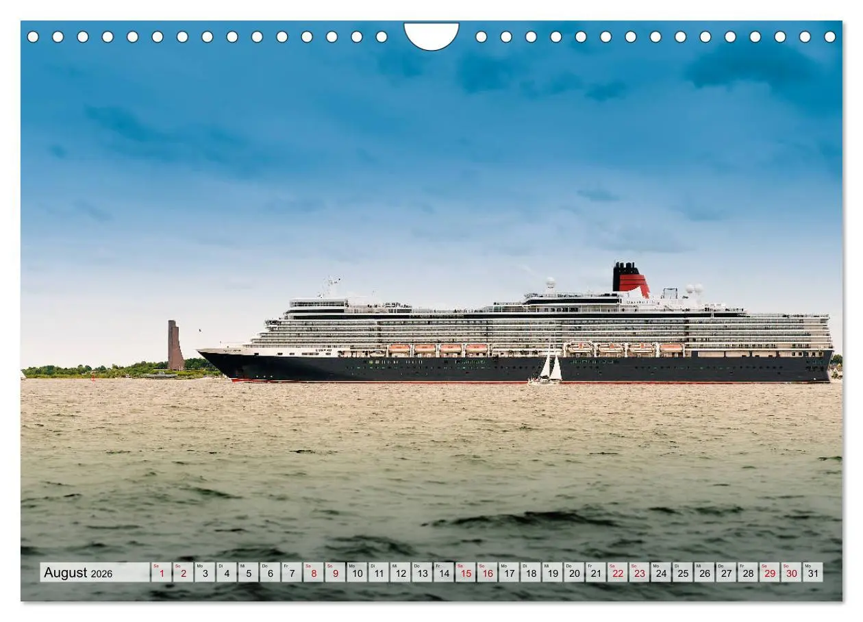 Bild: 9783457868409 | Kreuzfahrtschiffe 2026 (Wandkalender 2026 DIN A4 quer), CALVENDO...