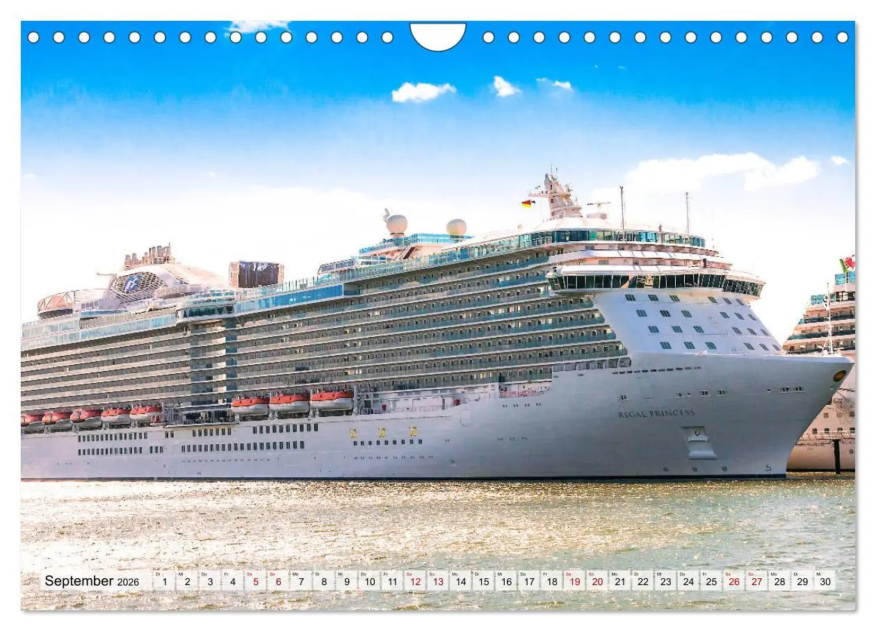 Bild: 9783457868409 | Kreuzfahrtschiffe 2026 (Wandkalender 2026 DIN A4 quer), CALVENDO...