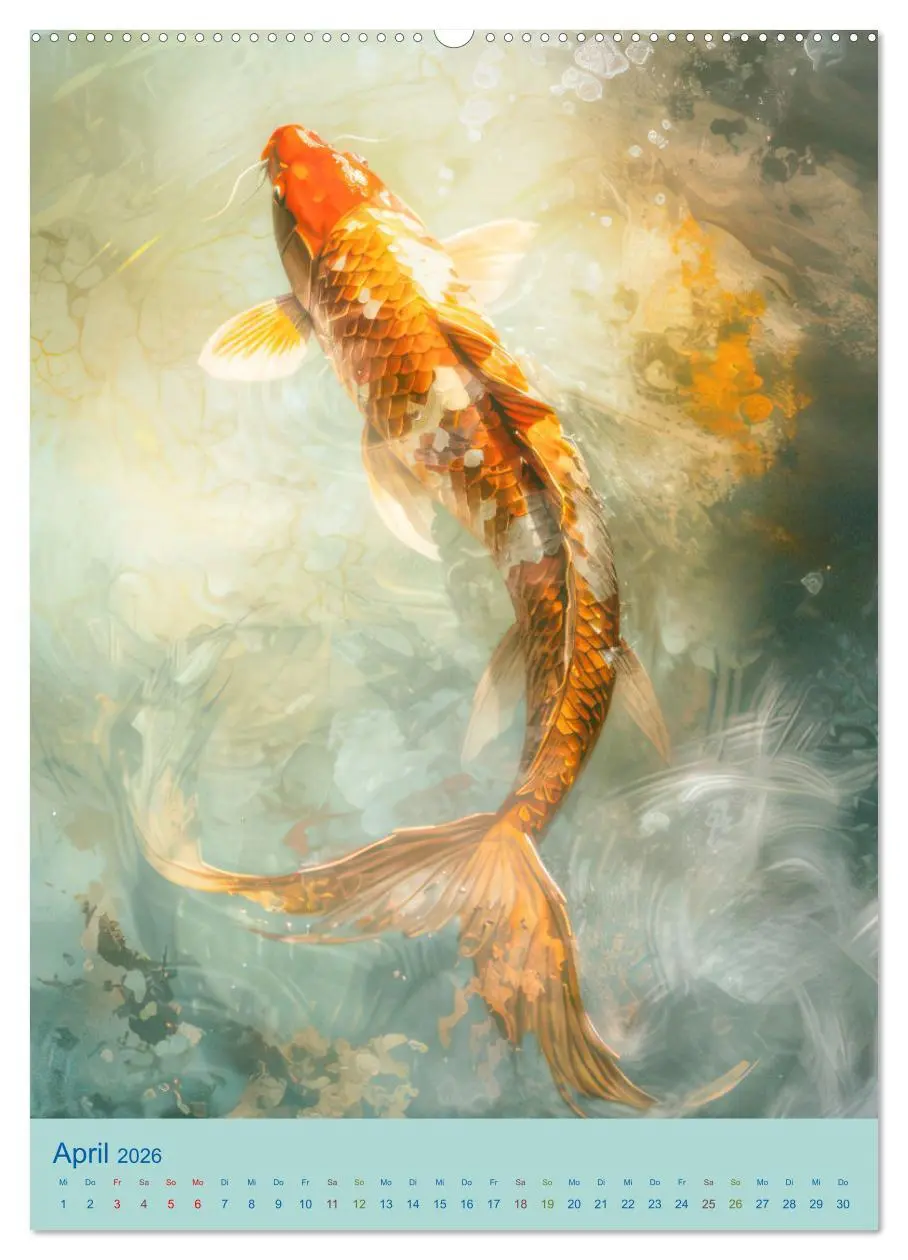 Bild: 9783516268409 | Prachtvolle Koi Karpfen Zierde aus Fernost (Wandkalender 2026 DIN...