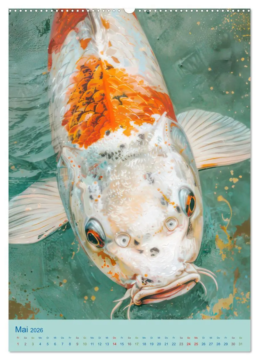 Bild: 9783516268409 | Prachtvolle Koi Karpfen Zierde aus Fernost (Wandkalender 2026 DIN...