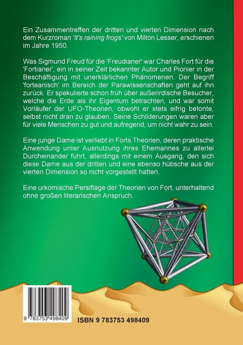 Rückseite: 9783753498409 | Es regnet Frösche | Die vierte Dimension | Milton Lesser | Taschenbuch