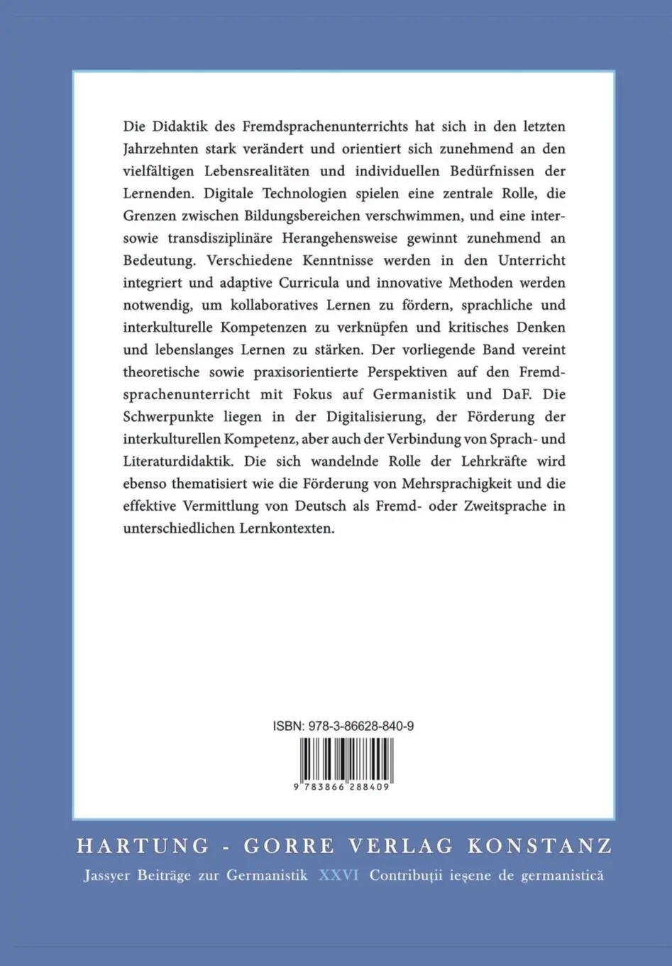Rückseite: 9783866288409 | Vernetztes Lernen und Lehren in der postpandemischen Zeit | Buch