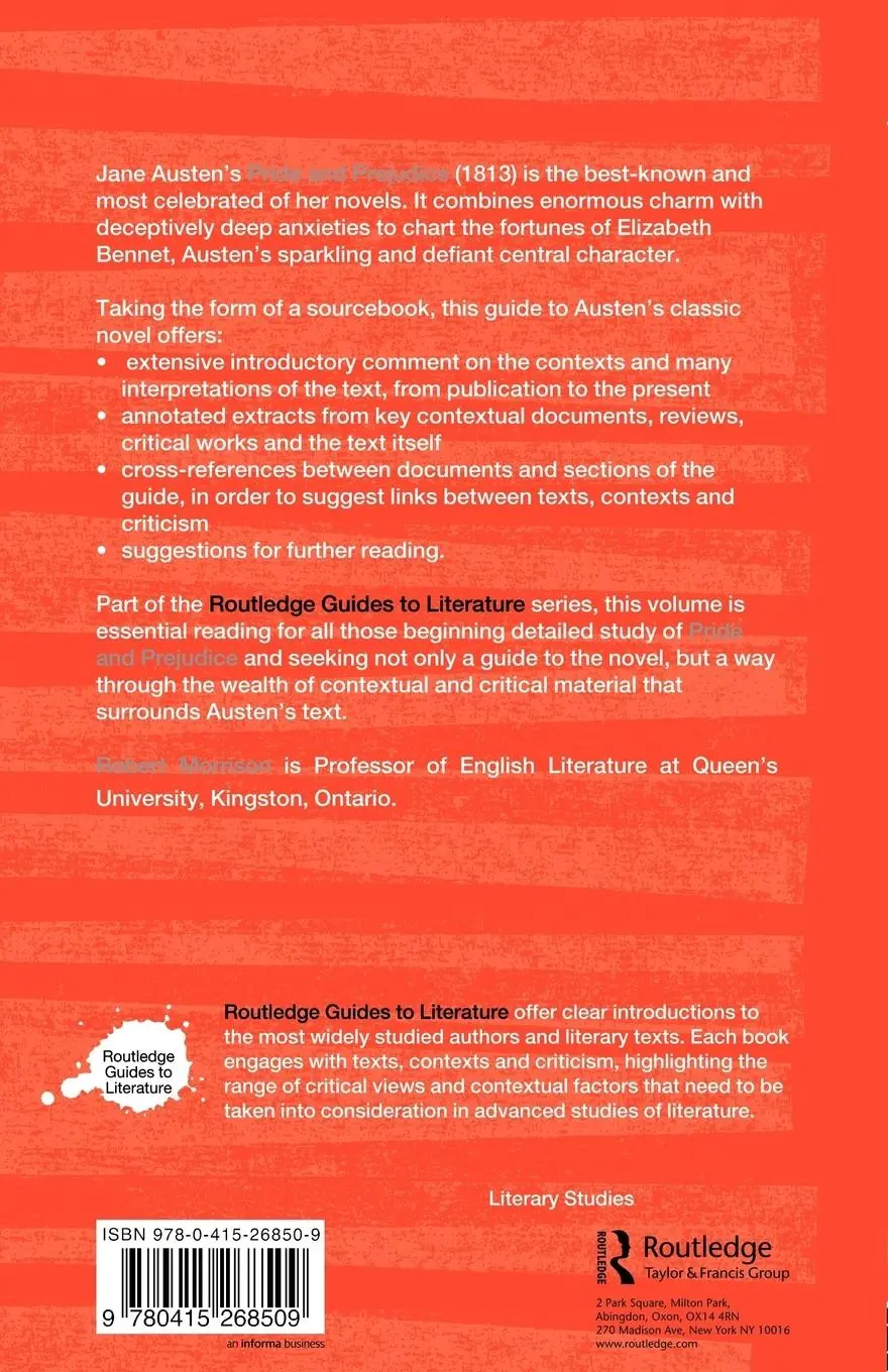 Rückseite: 9780415268509 | Jane Austen's Pride and Prejudice | Robert Morrison | Taschenbuch