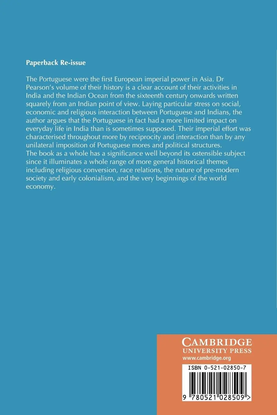 Rückseite: 9780521028509 | The Portuguese in India | M. N. Pearson | Taschenbuch | Englisch