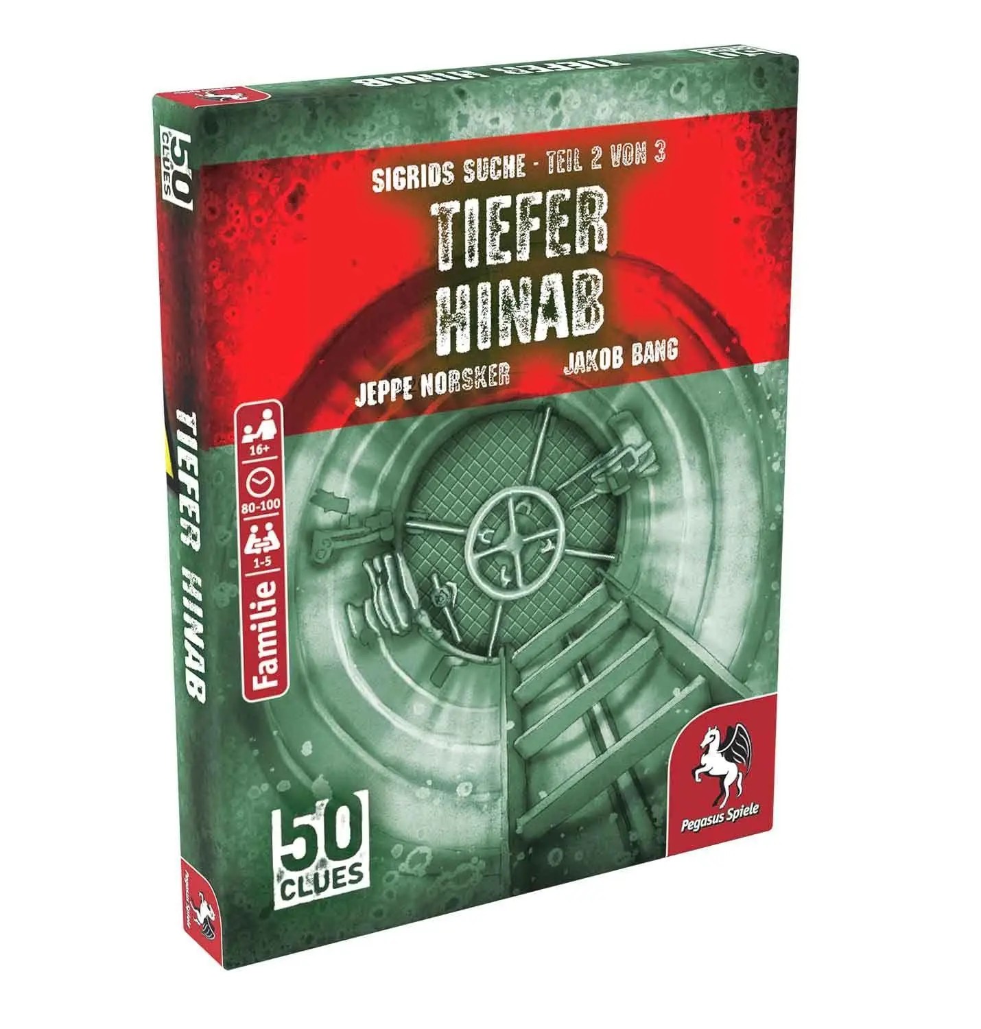 Cover: 4250231738609 | 50 Clues - Tiefer hinab (Sigrids Suche, Teil 2 von 3) | Jeppe Norsker