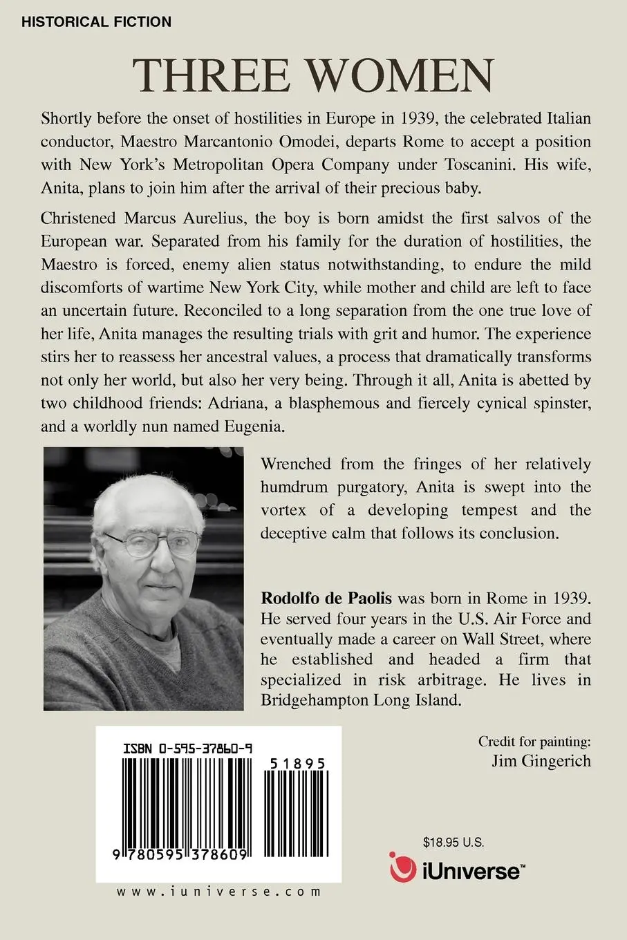 Rückseite: 9780595378609 | Three Women | Rodolfo De Paolis | Taschenbuch | Englisch | 2006