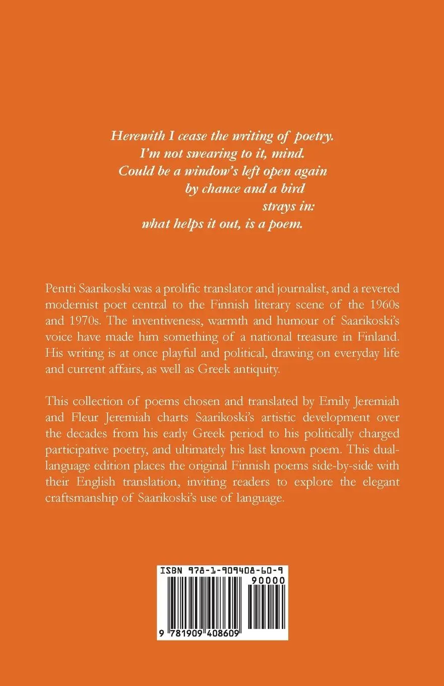 Rückseite: 9781909408609 | A Window Left Open | Pentti Saarikoski | Taschenbuch | Englisch | 2020