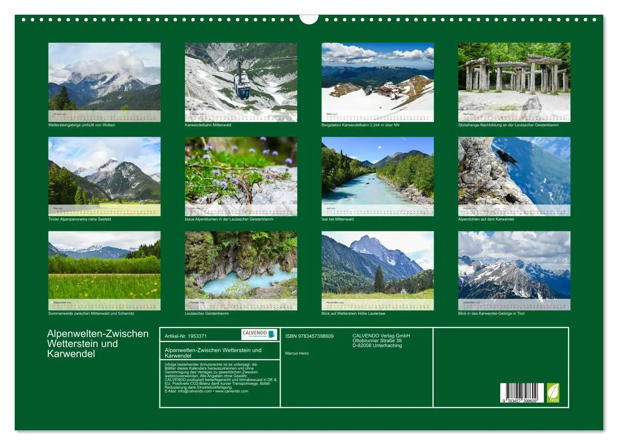 Bild: 9783457398609 | Alpenwelten-Zwischen Wetterstein und Karwendel (Wandkalender 2026...