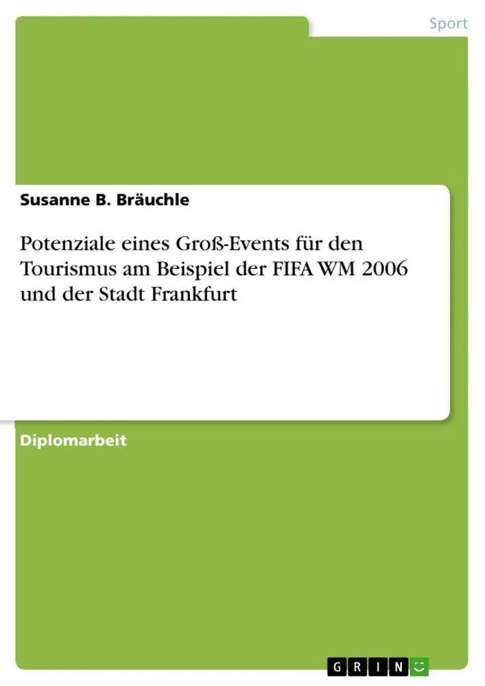 Cover: 9783638878609 | Potenziale eines Groß-Events für den Tourismus am Beispiel der FIFA...