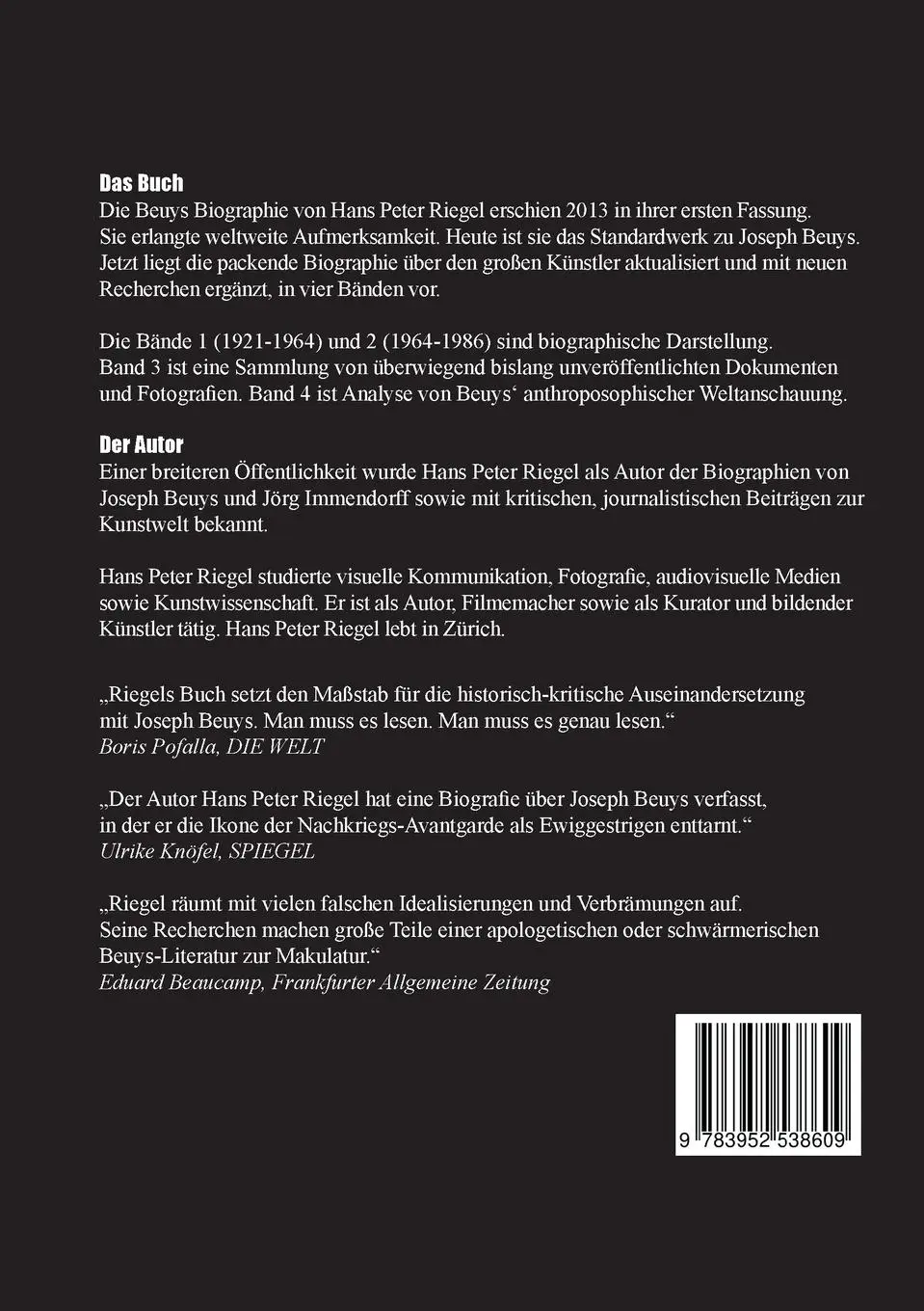 Rückseite: 9783952538609 | BEUYS | DIE BIOGRAPHIE BAND 4 / VERBORGENES REDEN | Hans Peter Riegel