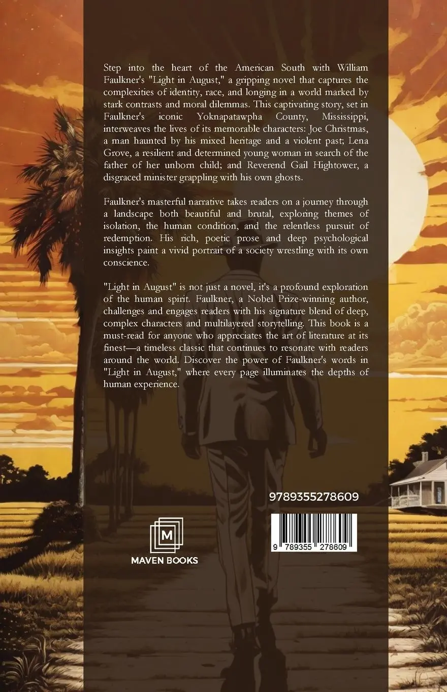 Rückseite: 9789355278609 | Light in August | William Faulkner | Taschenbuch | Englisch | 2023