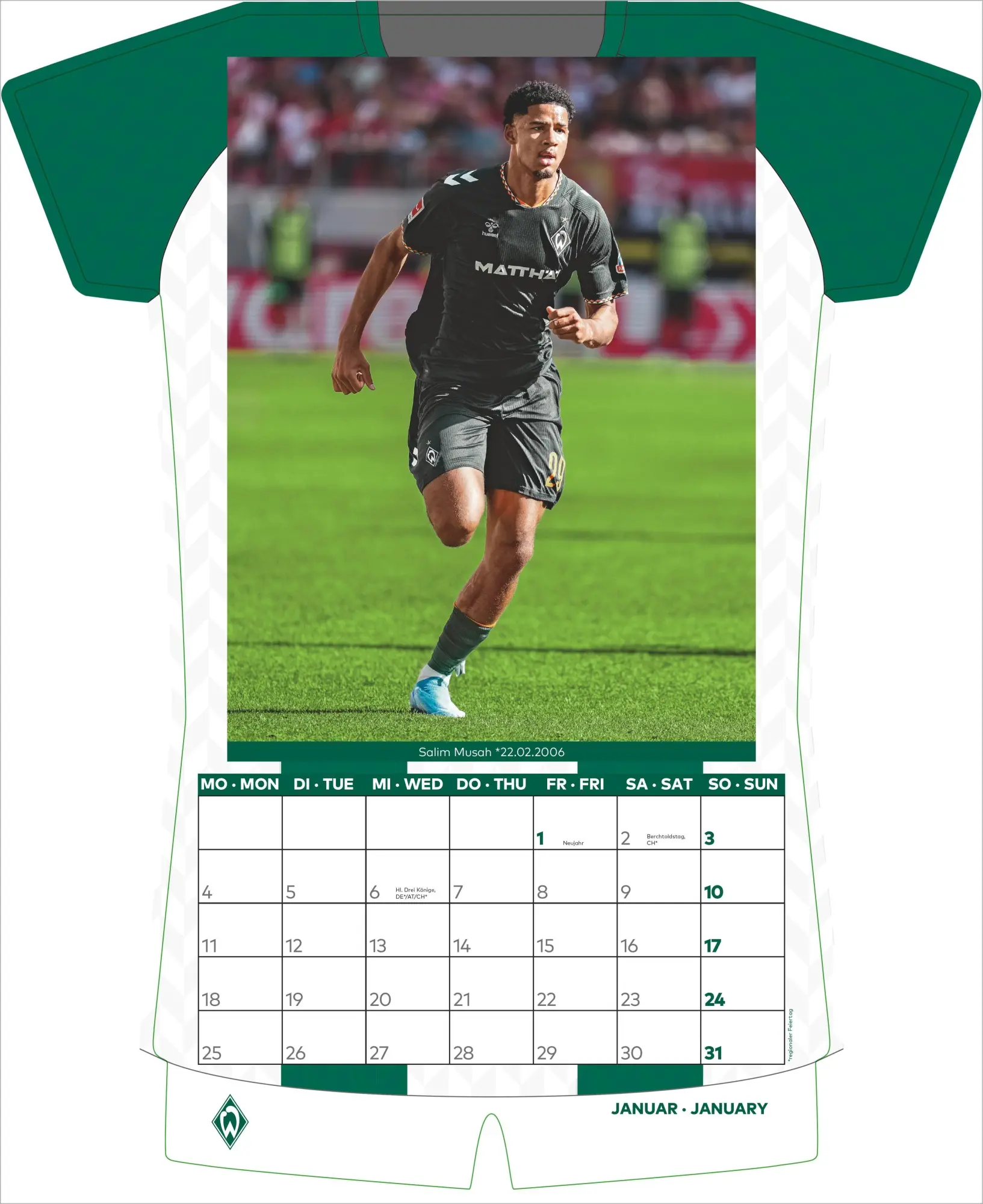 Bild: 4069095018709 | Werder Bremen 2027 | Neumann Verlage GmbH &amp; Co KG | Kalender | 14 S.