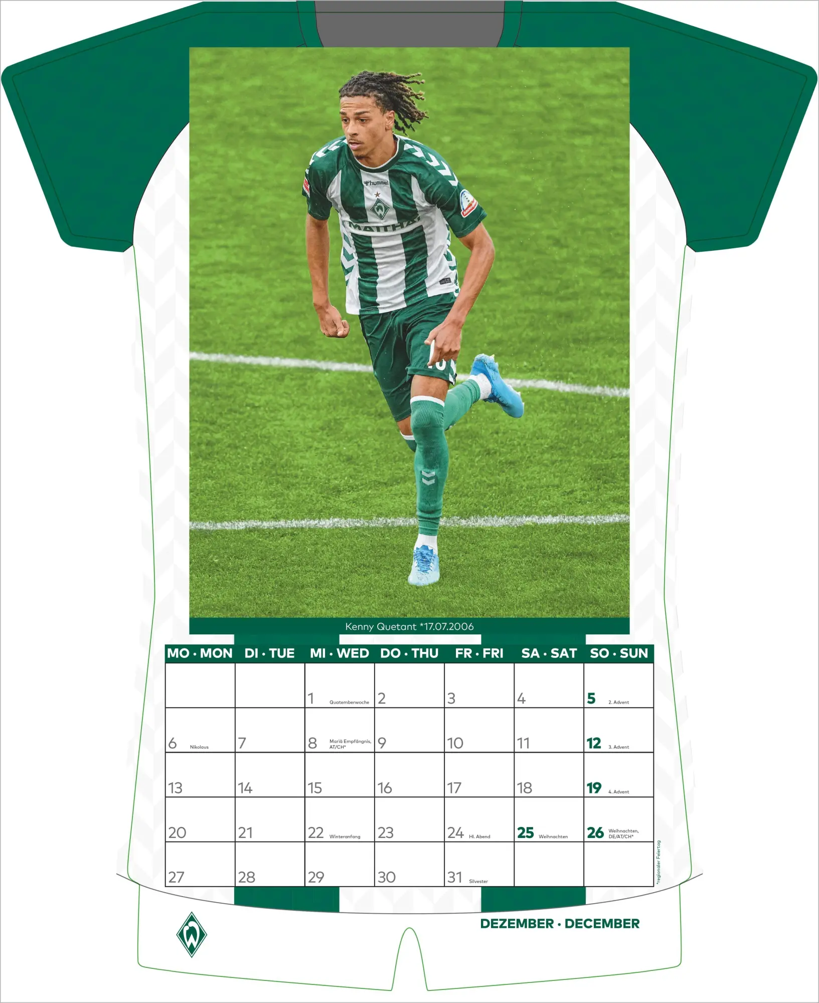 Bild: 4069095018709 | Werder Bremen 2027 | Neumann Verlage GmbH &amp; Co KG | Kalender | 14 S.