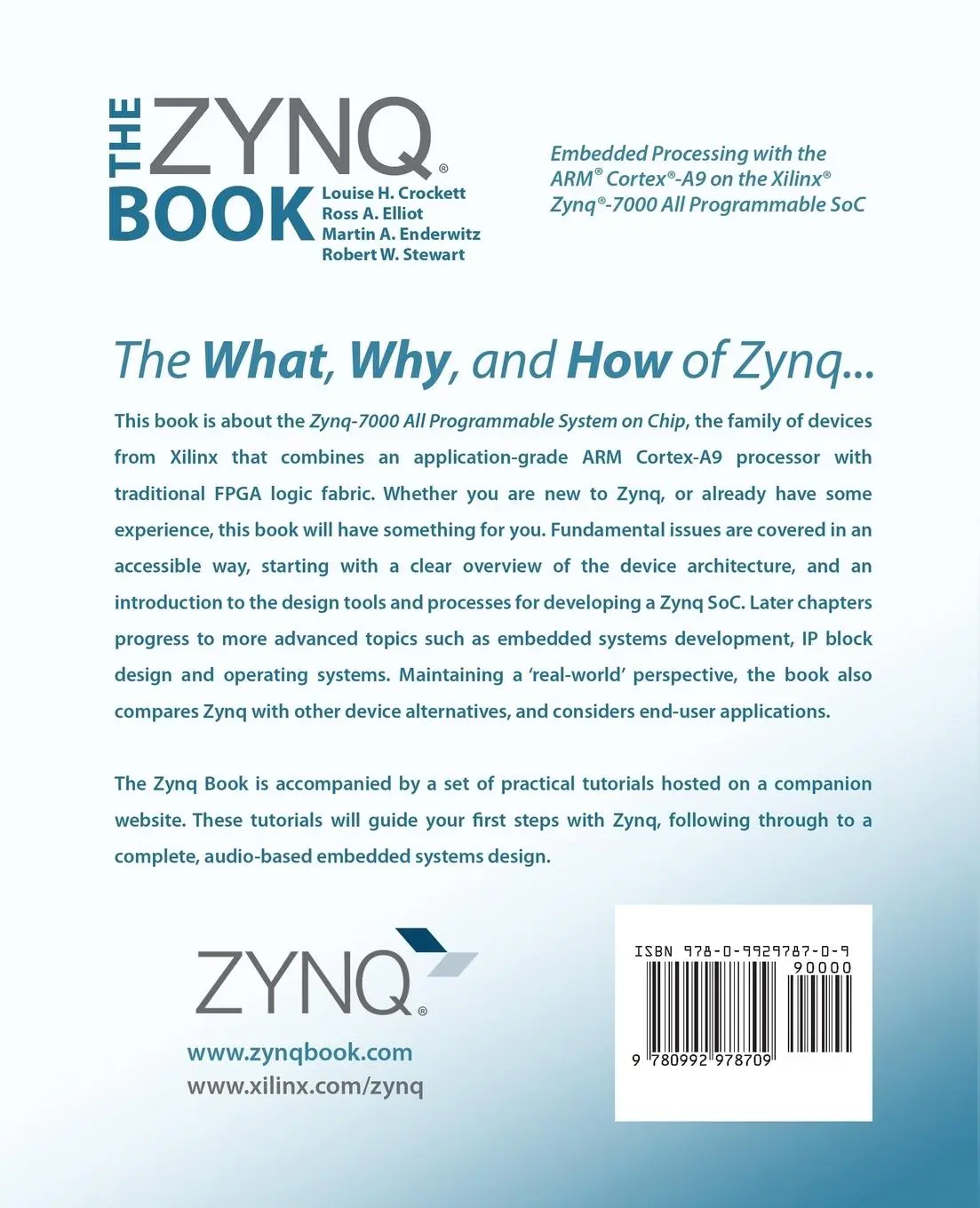 Rückseite: 9780992978709 | The Zynq Book | Louise H. Crockett (u. a.) | Taschenbuch | Englisch