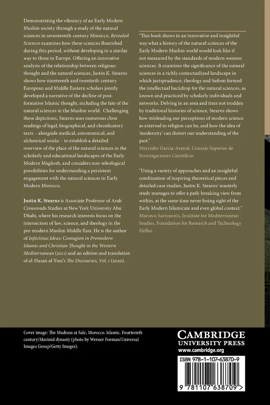 Rückseite: 9781107638709 | Revealed Sciences | Justin K. Stearns | Taschenbuch | Englisch | 2023