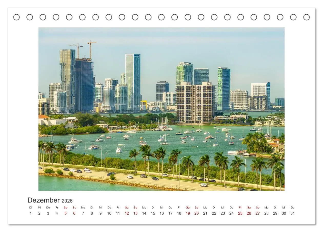 Bild: 9783457388709 | Miami - pulsierende Metropole (Tischkalender 2026 DIN A5 quer),...
