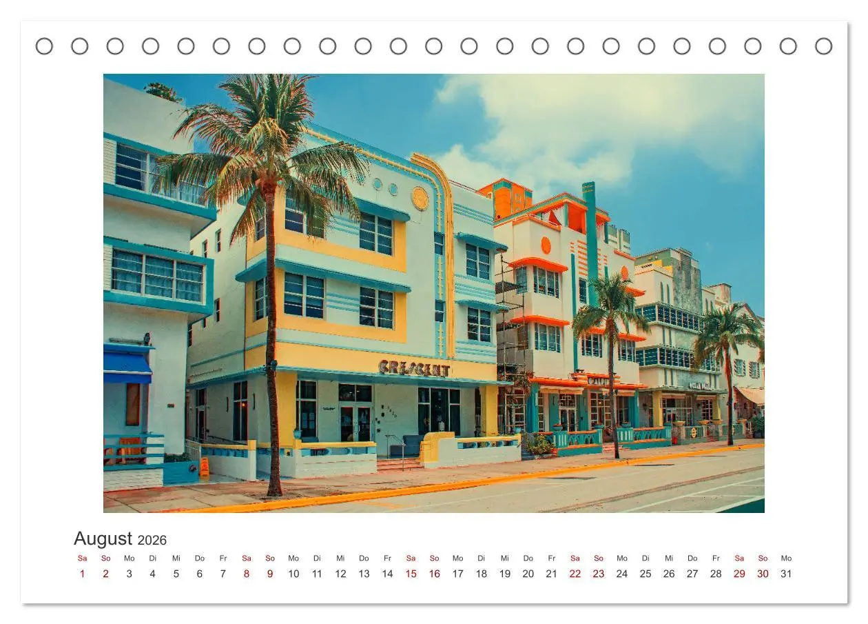 Bild: 9783457388709 | Miami - pulsierende Metropole (Tischkalender 2026 DIN A5 quer),...