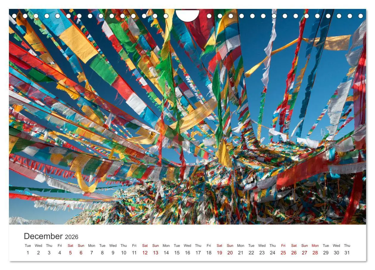 Bild: 9783516548709 | Tibet Monastery and landscapes (Wall Calendar 2026 DIN A4...