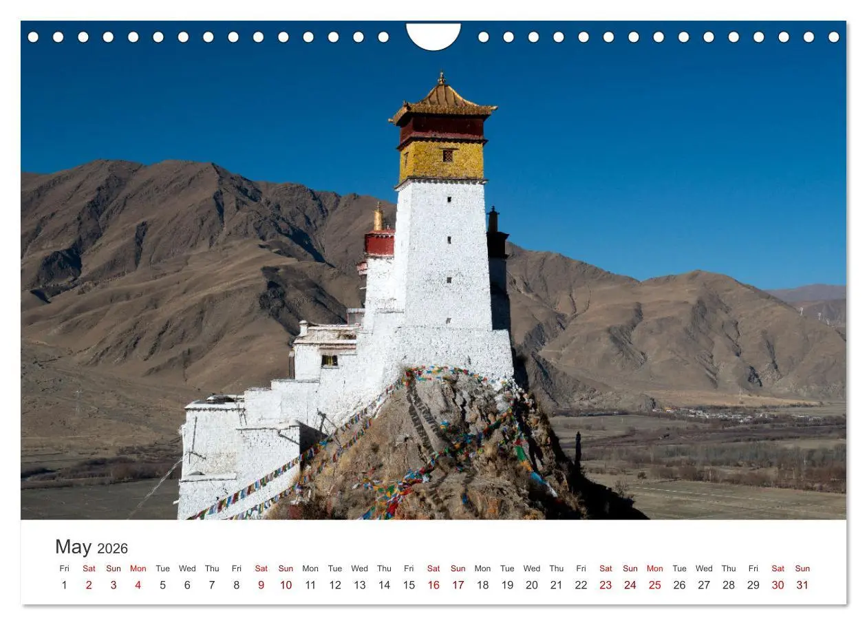 Bild: 9783516548709 | Tibet Monastery and landscapes (Wall Calendar 2026 DIN A4...