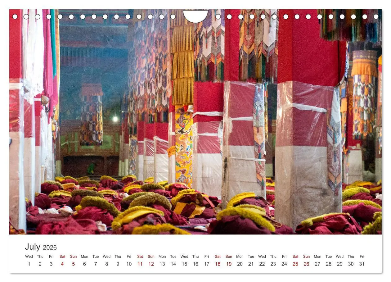 Bild: 9783516548709 | Tibet Monastery and landscapes (Wall Calendar 2026 DIN A4...