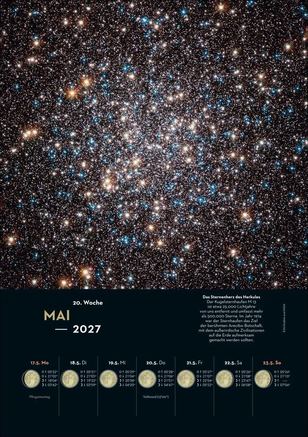 Bild: 9783840038709 | KOSMOS Himmelsjahr Wochen-Kulturkalender 2027 - Der Wandkalender...