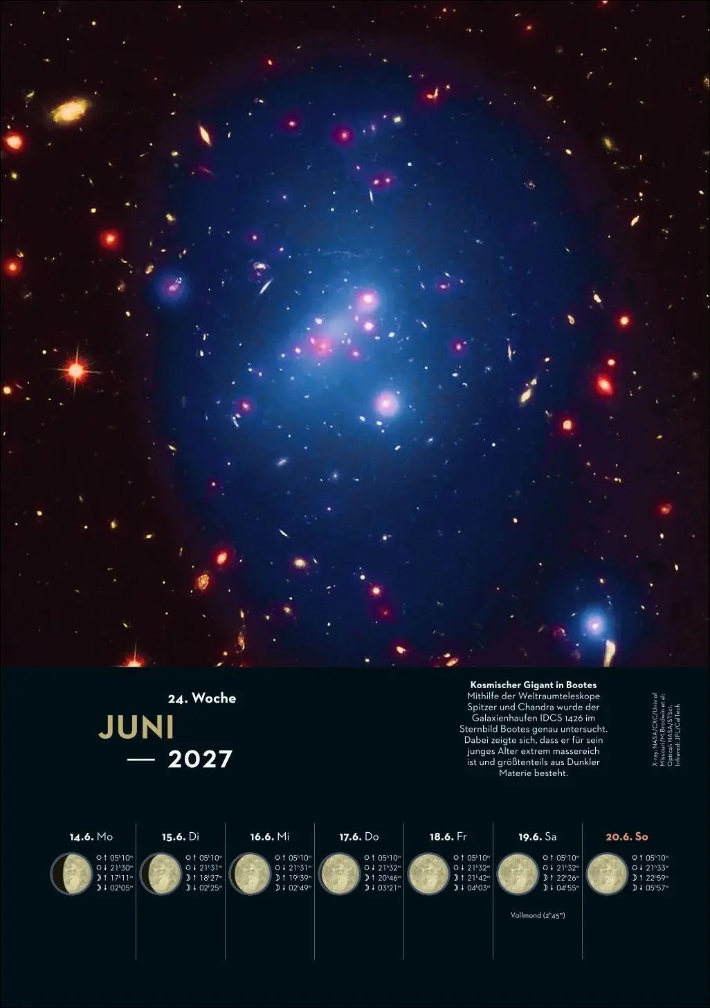 Bild: 9783840038709 | KOSMOS Himmelsjahr Wochen-Kulturkalender 2027 - Der Wandkalender...