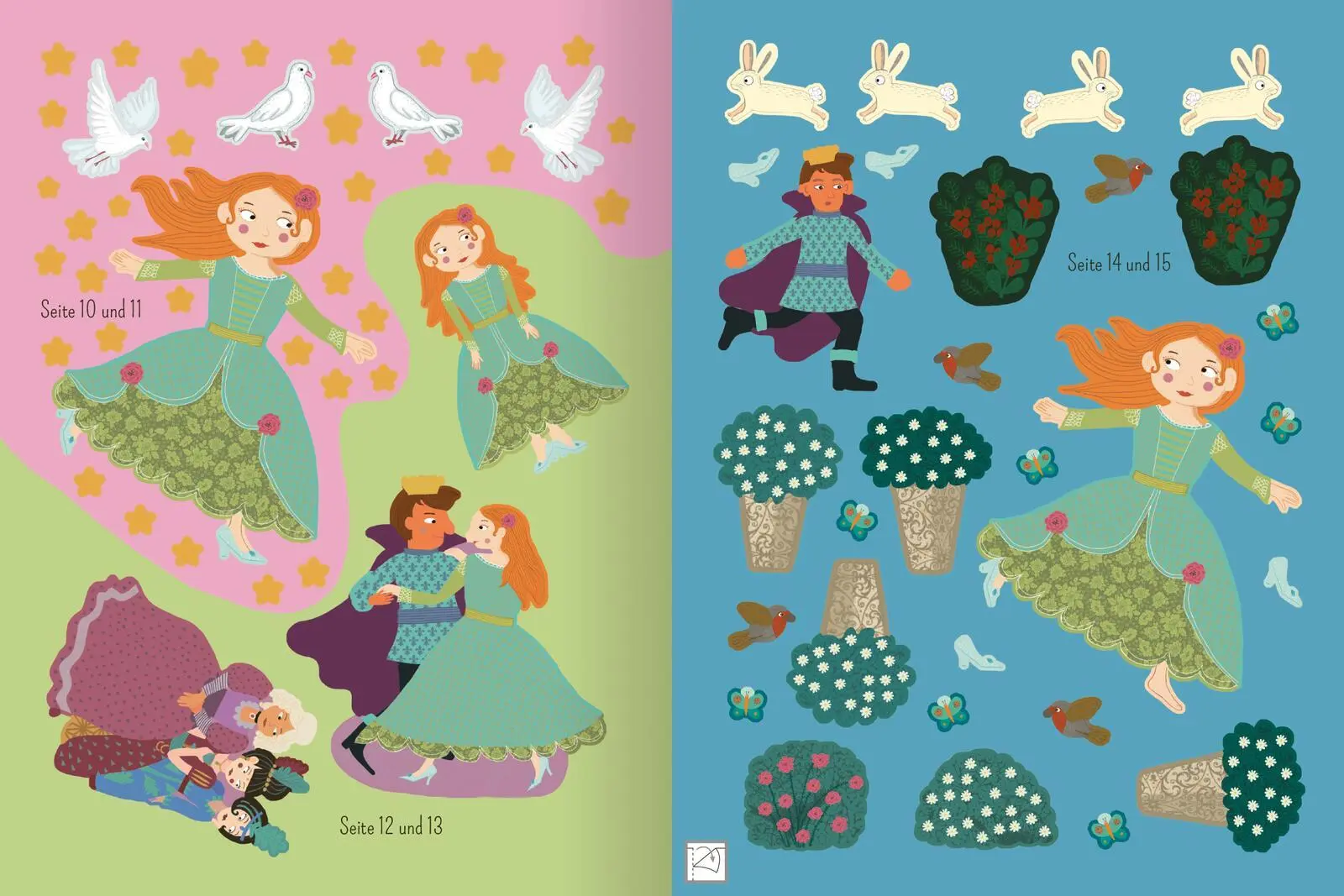 Bild: 9783845848709 | Mein Lieblingsmärchen-Stickerbuch - Aschenputtel | Über 250 Sticker