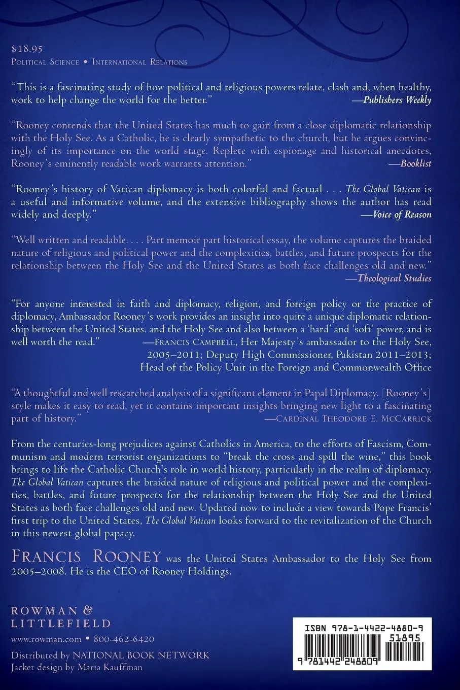 Rückseite: 9781442248809 | The Global Vatican | Francis Rooney | Taschenbuch | Englisch | 2015