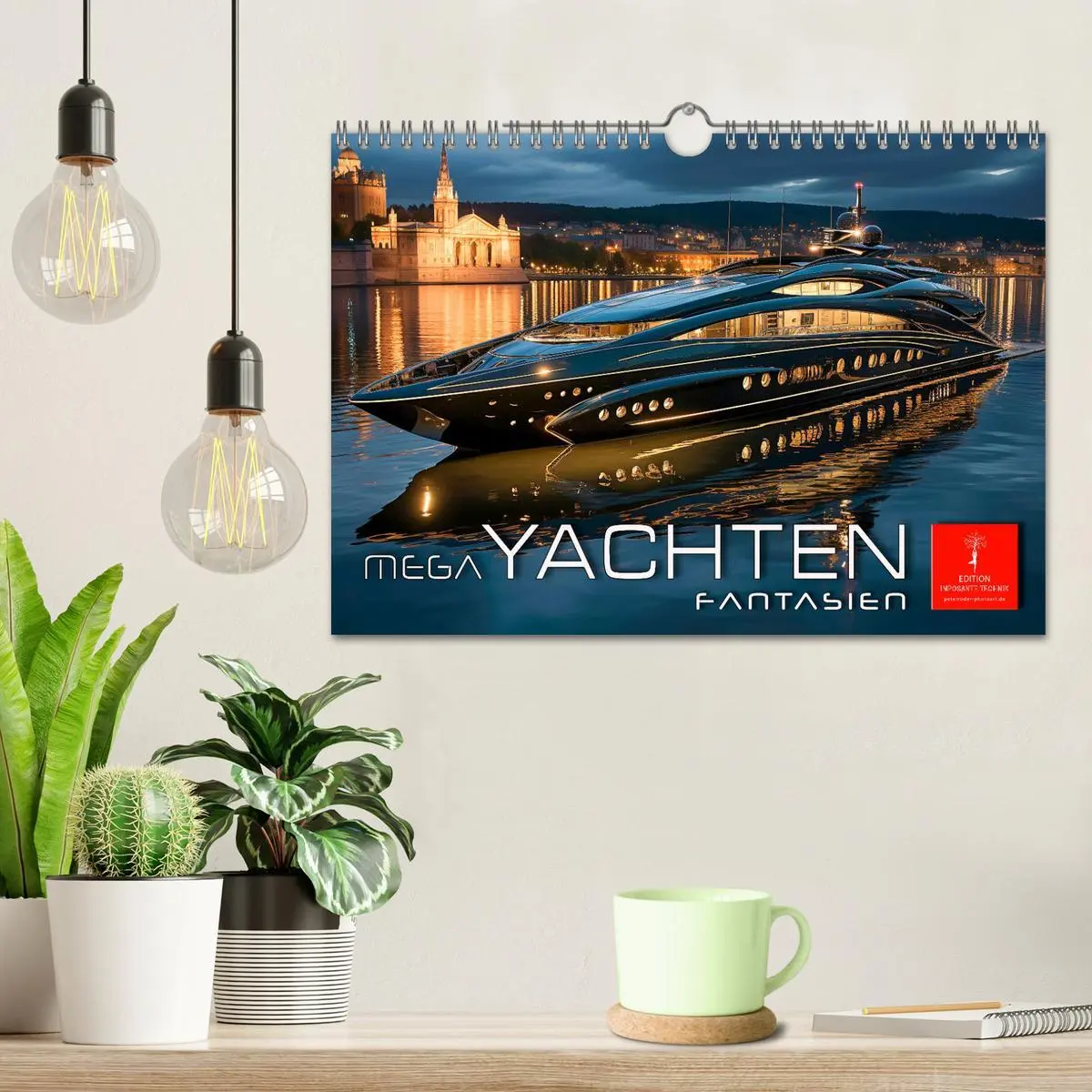 Bild: 9783457368909 | Mega Yachten Fantasien (Wandkalender 2026 DIN A4 quer), CALVENDO...