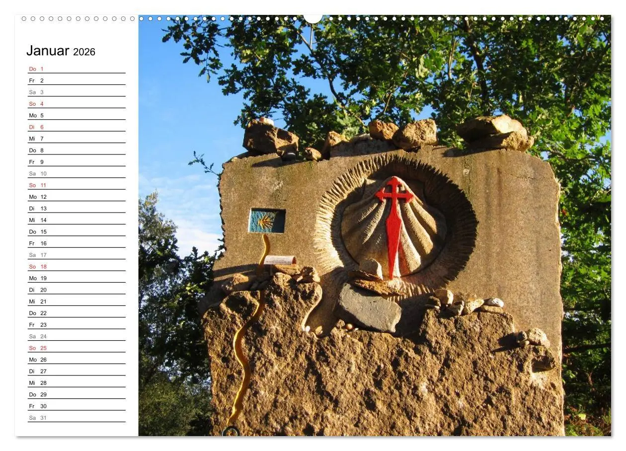 Bild: 9783457988909 | Camino Portugues - Jakobsweg (Wandkalender 2026 DIN A2 quer),...
