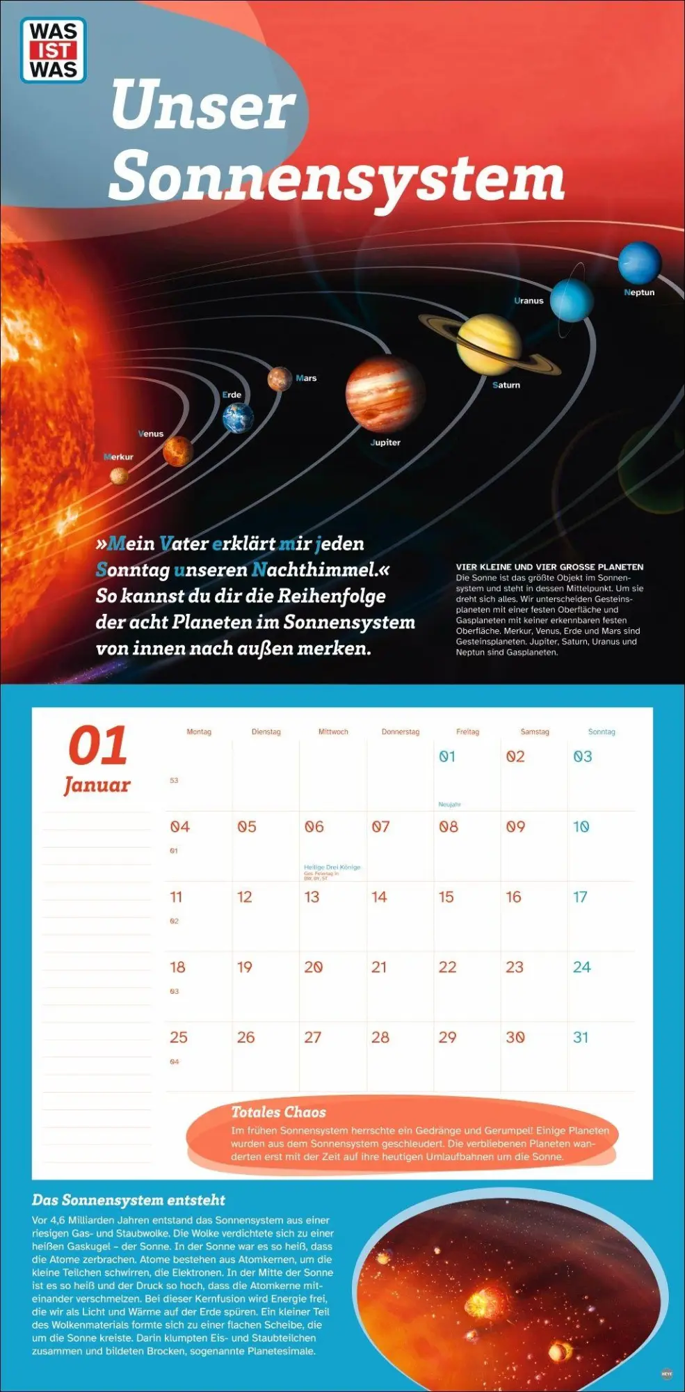 Bild: 9783756418909 | WAS IST WAS Entdecke das Weltall Broschurkalender 2027 | Kalender