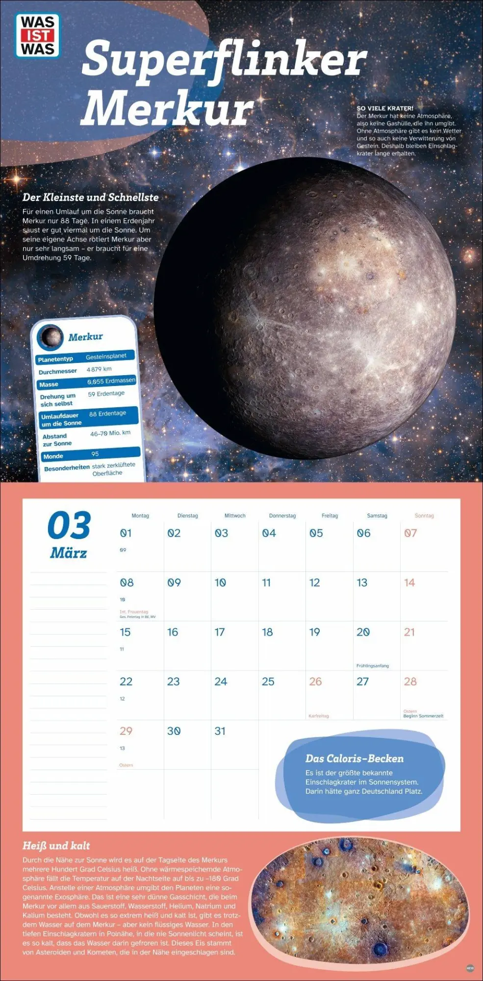 Bild: 9783756418909 | WAS IST WAS Entdecke das Weltall Broschurkalender 2027 | Kalender