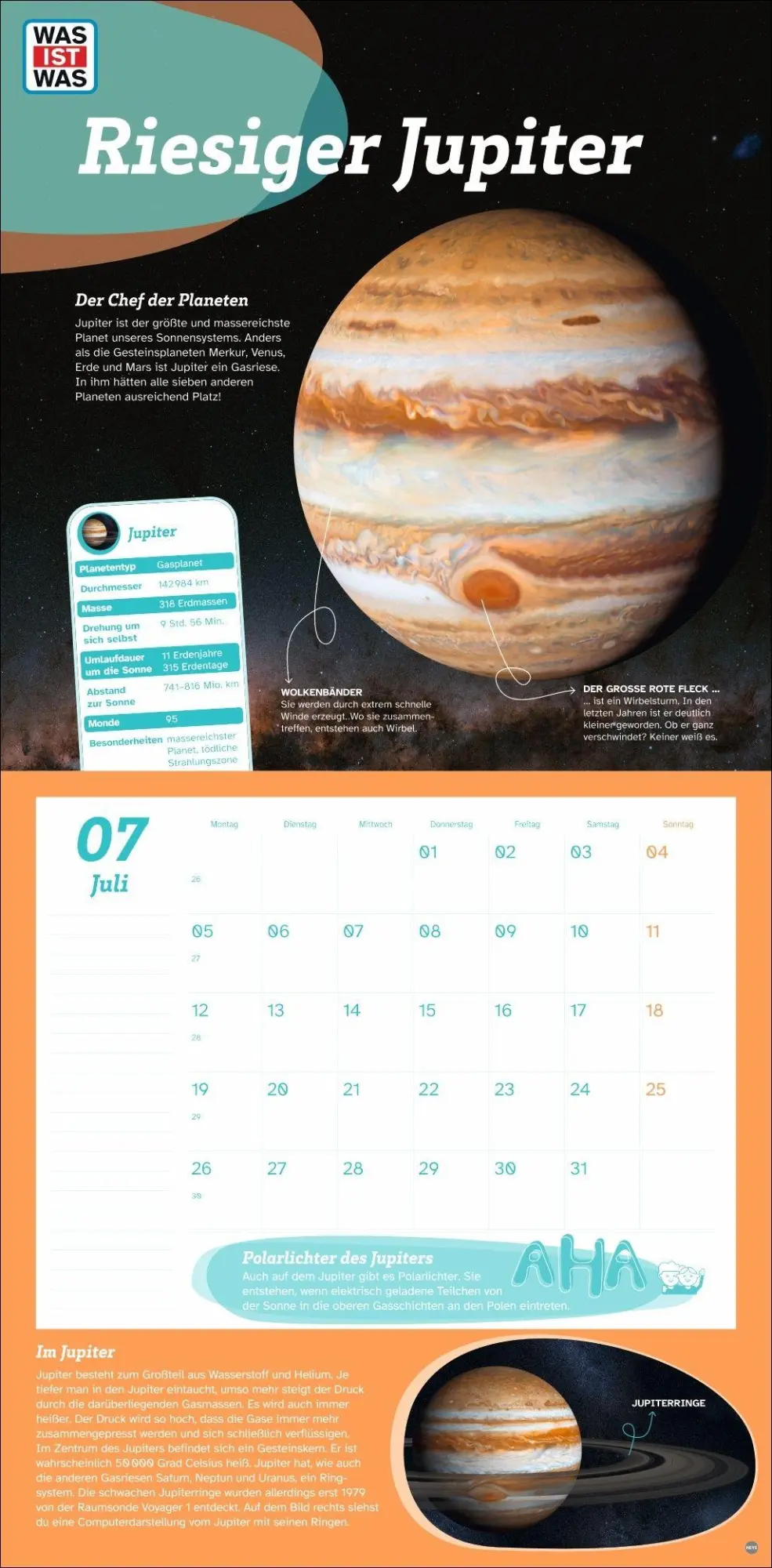 Bild: 9783756418909 | WAS IST WAS Entdecke das Weltall Broschurkalender 2027 | Kalender